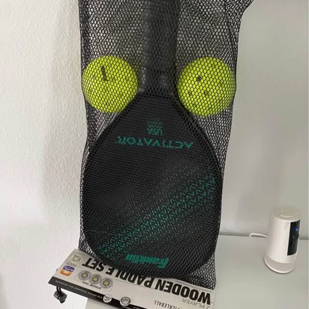 Brand new Pickleball Wooden Paddle Set ( 2 paddles and 2 balls )